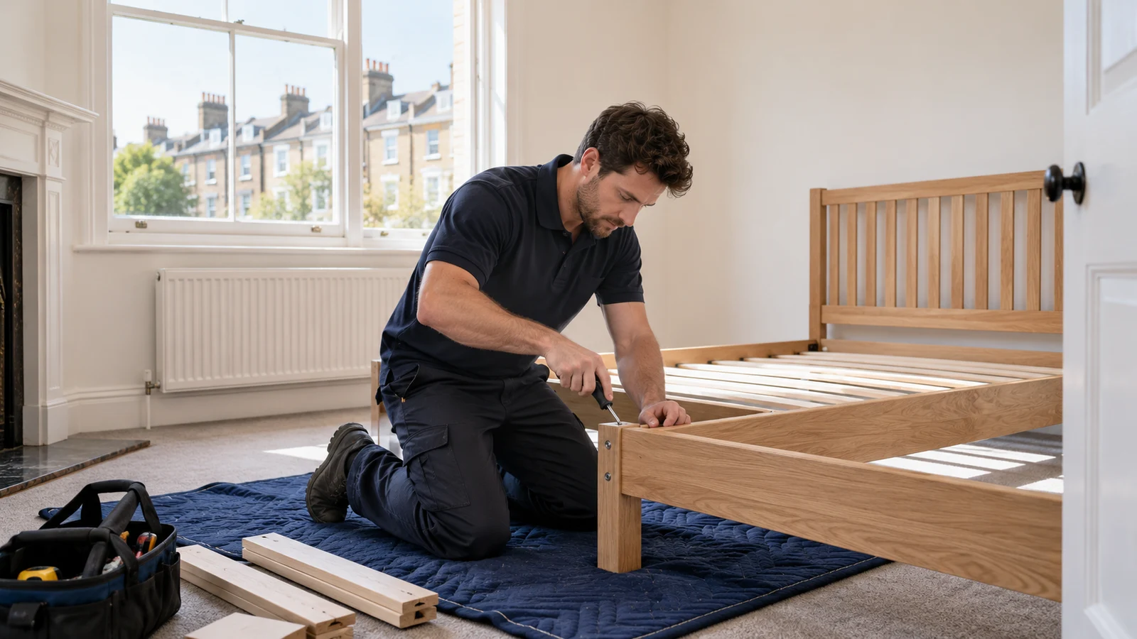 Furniture assembly around a tenancy change