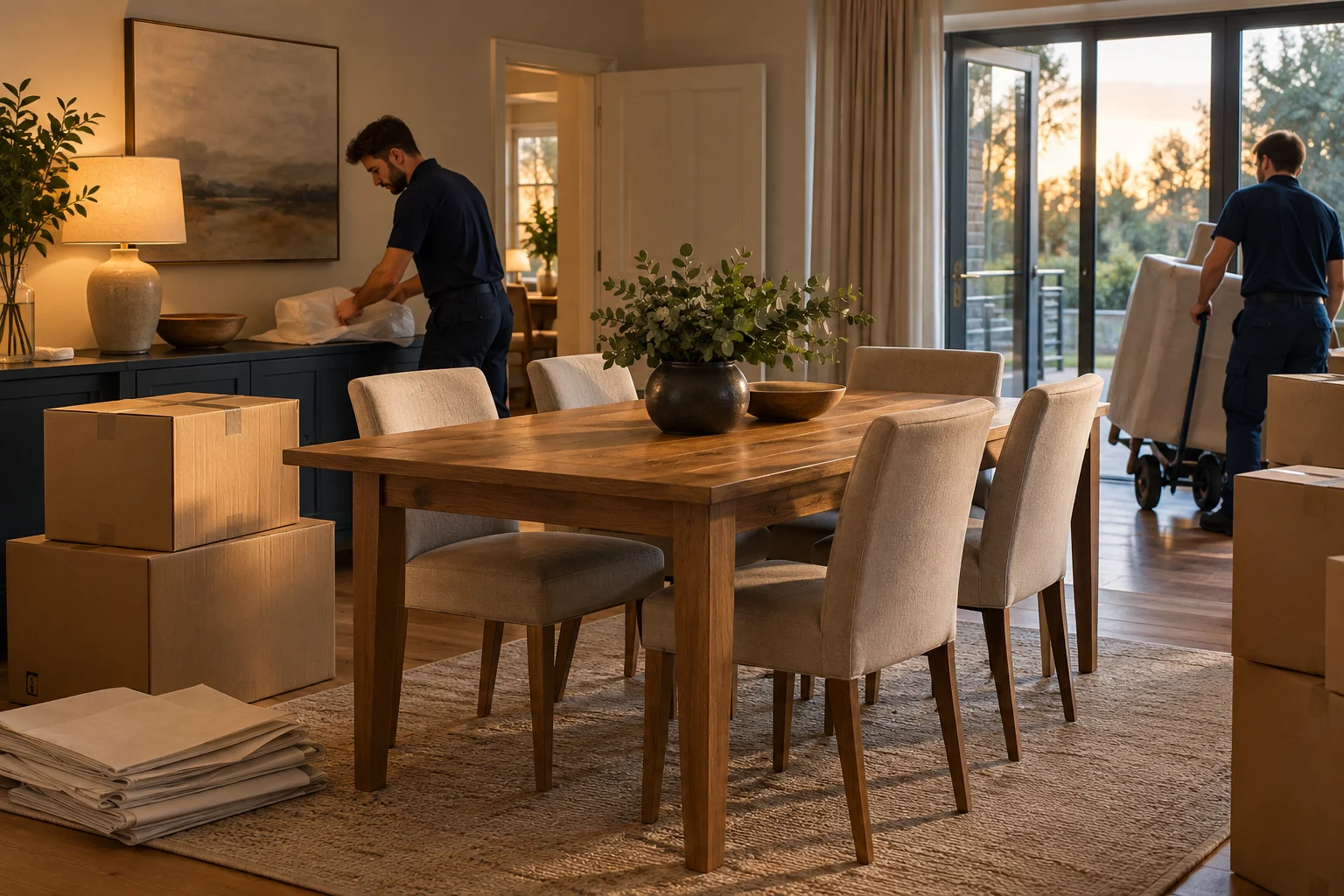 Settled dining room