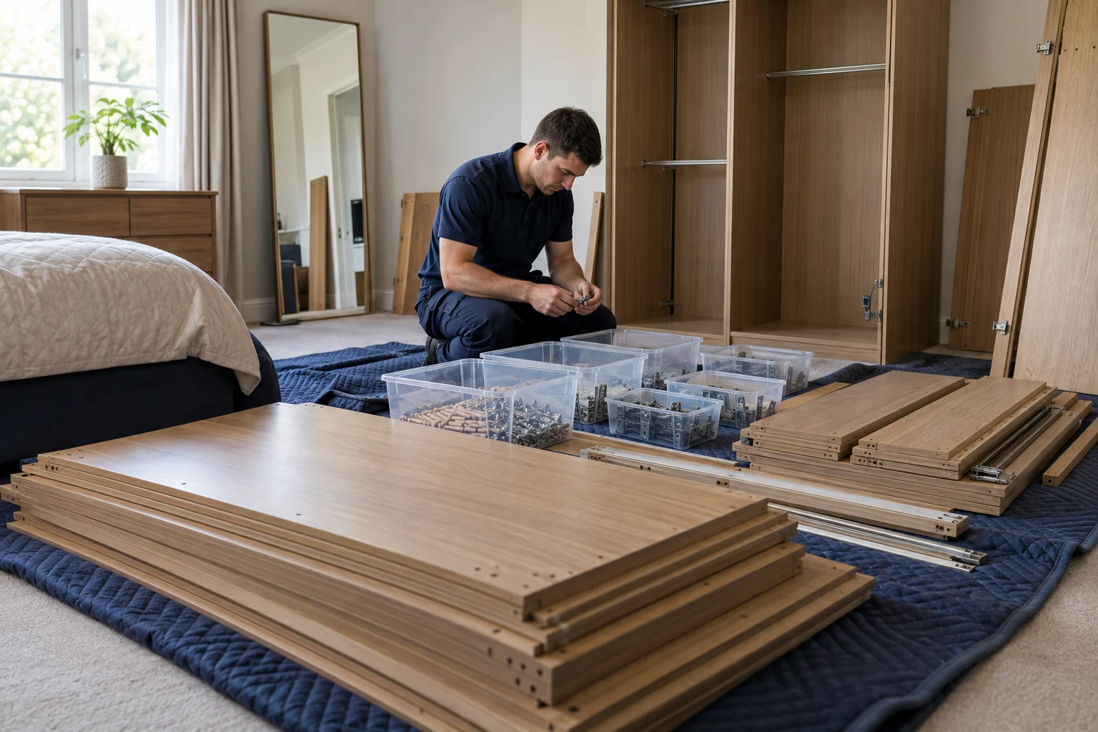 Wardrobe parts sorting
