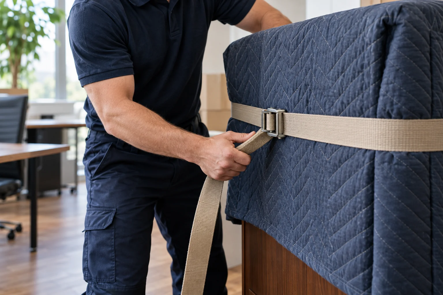 Furniture blanket fastening